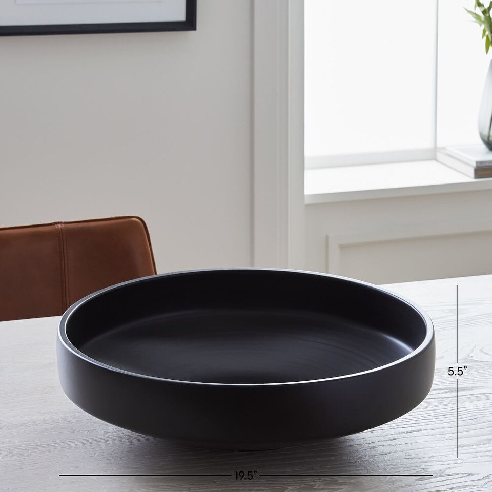 Pure Black Ceramic Vases West Elm UK